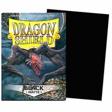 DRAGON SHIELD STANDARD MATTE SLEEVES - BLACK (100 SLEEVES)