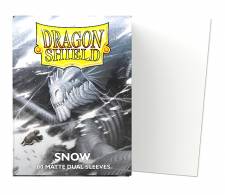 DRAGON SHIELD STANDARD MATTE DUAL SLEEVES - SNOW (100 SLEEVES)
