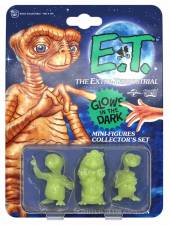 E.T. THE EXTRA-TERRESTRIAL COLLECTOR'S SET MINI FIGURES 3-PACK GLOWING EDITION 5 CM