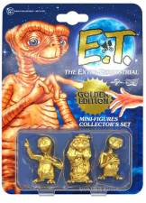 E.T. THE EXTRA-TERRESTRIAL COLLECTOR'S SET MINI FIGURES 3-PACK GOLDEN EDITION 5 CM