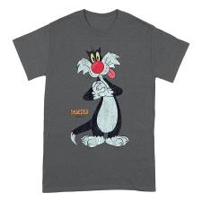 LOONEY TUNES T-SHIRT SYLVESTER DISTRESSED (M)