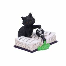 MISCHIEVOUS FELINE BLACK CAT ORNAMENT 8.7 CM