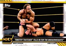 2021 Topps WWE NXT - Timothy Thatcher Fills in for the Broserweights #10