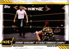 2021 Topps WWE NXT - Johnny Gargano Attacks Tommaso Ciampa #5