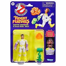 THE REAL GHOSTBUSTERS KENNER CLASSICS ACTION FIGURE WINSTON ZEDDEMORE & SCREAM ROLLER GHOST