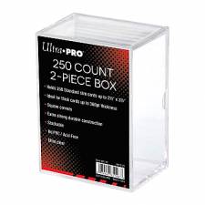ULTRA PRO 250 COUNT 2-PIECE CLEAR CARD STORAGE BOX