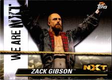 2021 Topps WWE NXT We Are NXT Wrestling Card - Zack Gibson NXT-62
