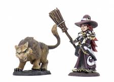 WARDLINGS PRE-PAINTED MINIATURES: WITCH & CAT