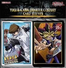 YU-GI-OH - YUGI & KAIBA QUARTER CENTURY CARD SLEEVES (100 SLEEVES)