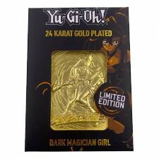 YU-GI-OH! LIMITED EDITION 24K GOLD METAL CARD - DARK MAGICIAN GIRL