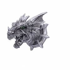 DRAGON WALL PLAQUE - THE HEAD OF FEROX WITH LED EYES 20.5CM