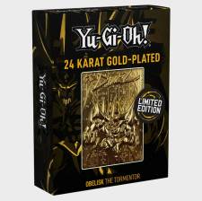 YU-GI-OH! LIMITED EDITION 24K GOLD METAL GOD CARD OBELISK THE TORMENTOR